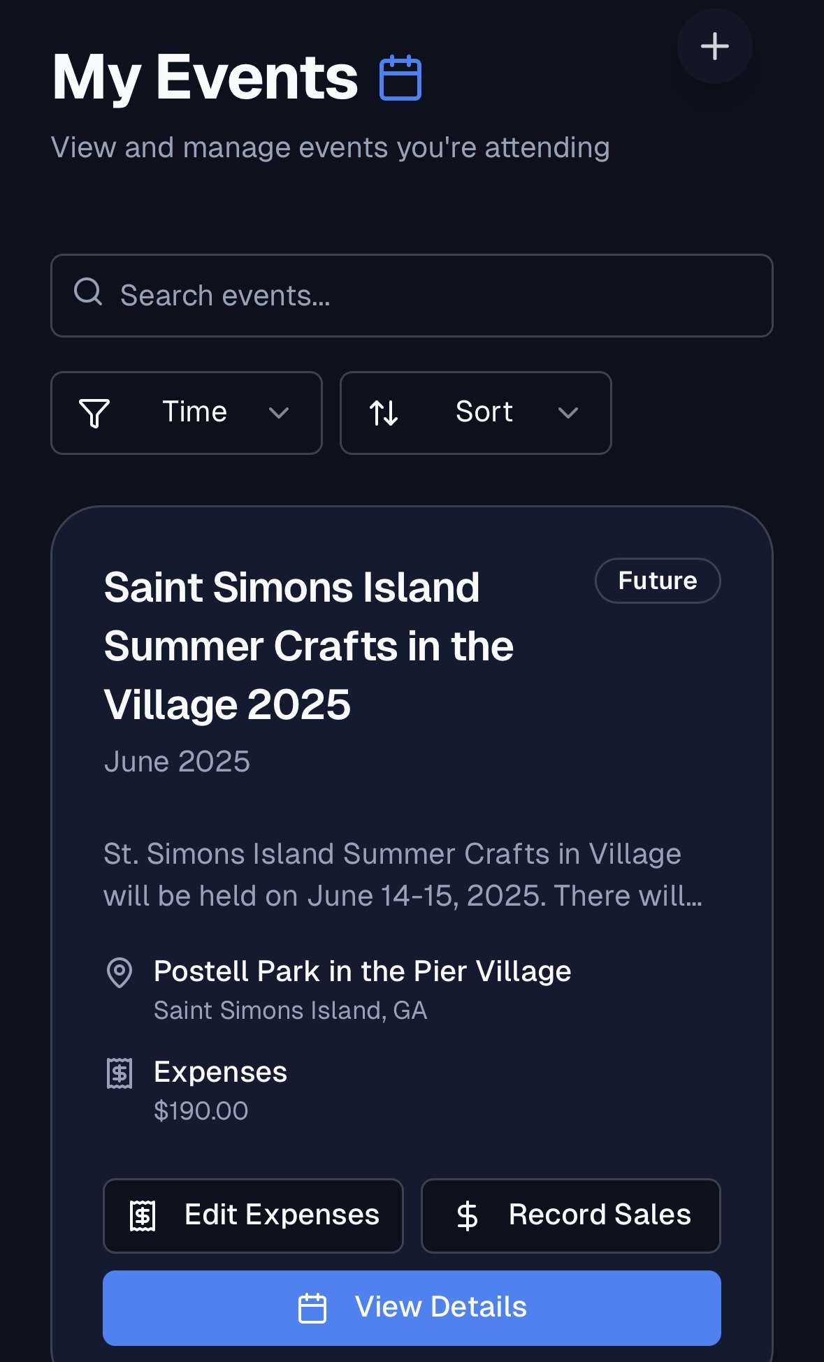 manage-events screenshot 1